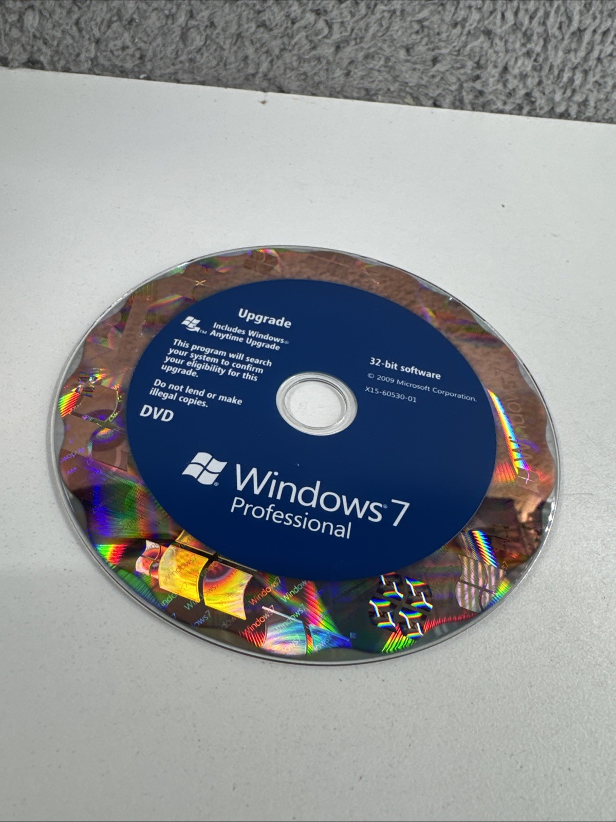 Microsoft Windows 7 Professional Upgrade 32 Bit and 64 Bit DVD MS WIN PRO=RETAIL