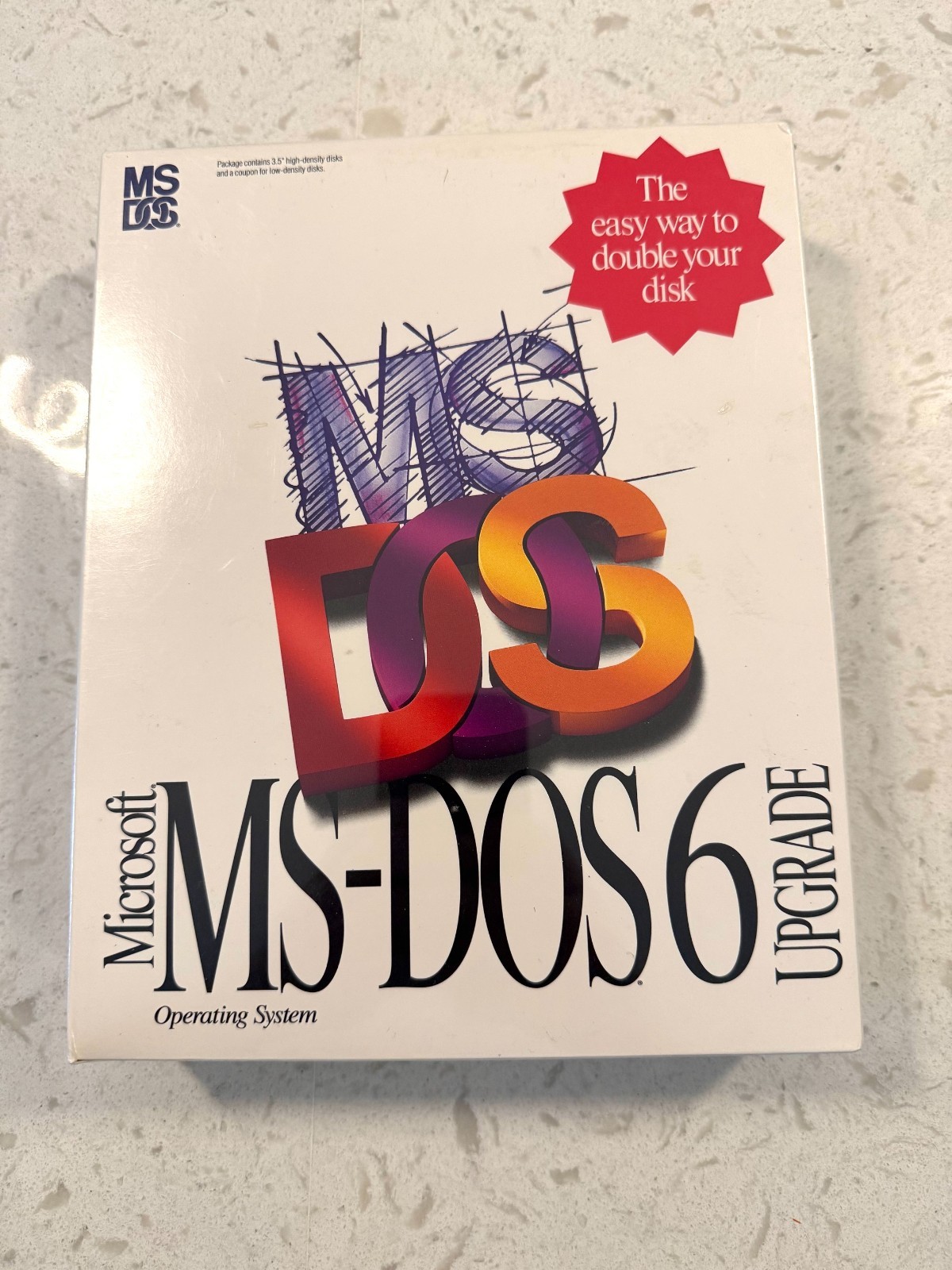 Vintage Factory Sealed! Microsoft MS-DOS 6 UPGRADE 3.5″ disks
