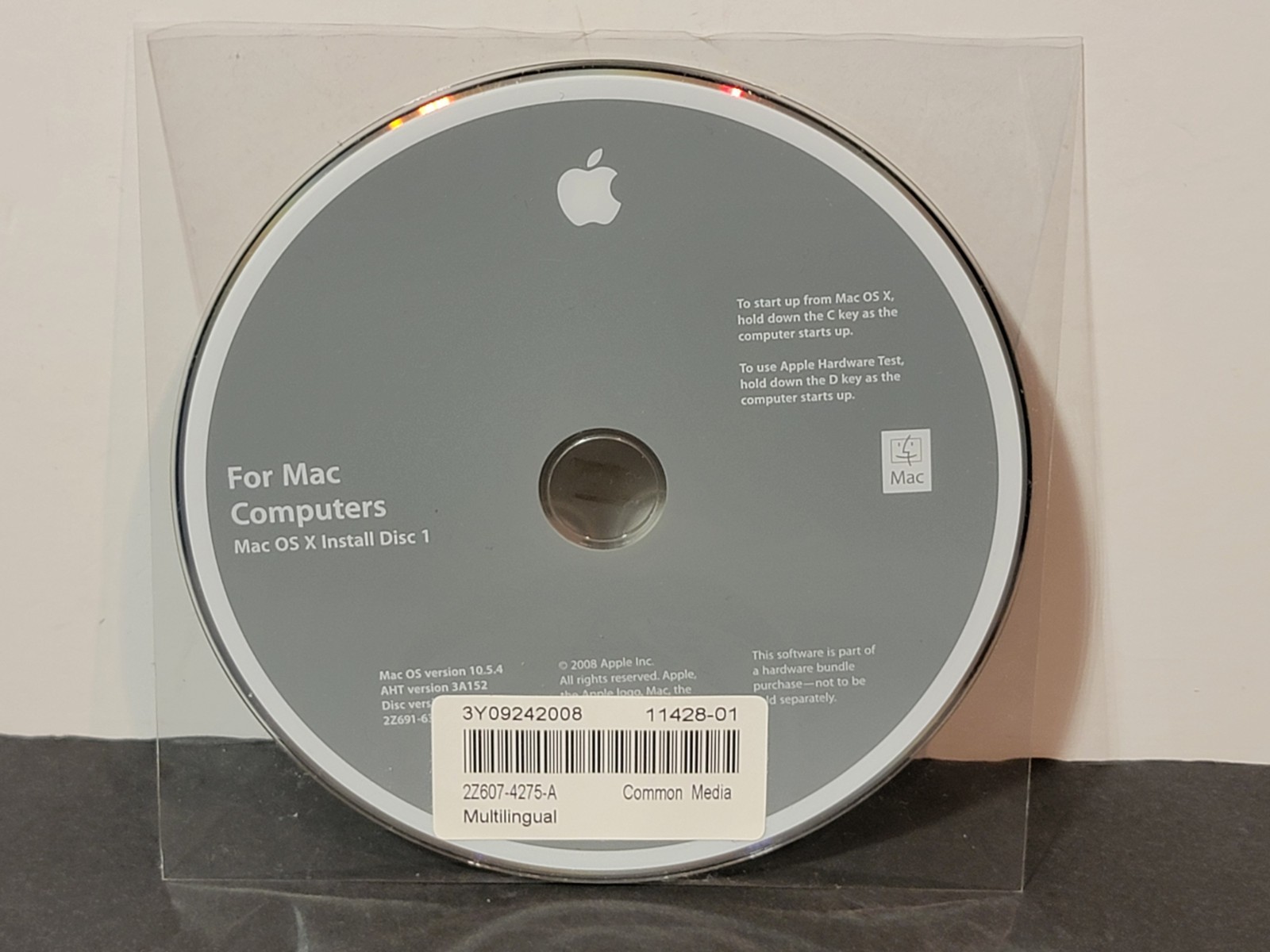 Macintosh iMac OS X 10 Jaguar V10.2 Mac Install Restore Software CDs Discs 2002