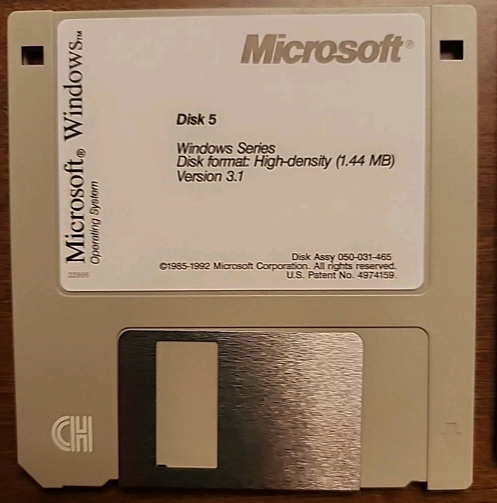 Microsoft Windows 3.1 Upgrade Edition For Windows 3.0 Vintage 80s-90s 3.5″ Disks
