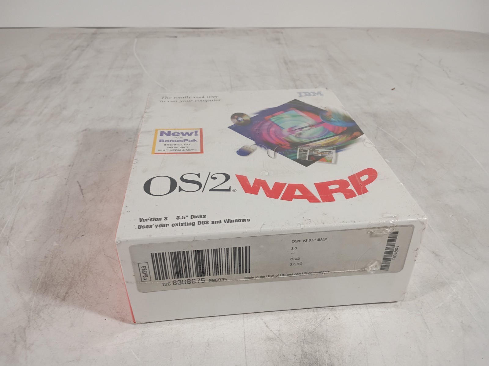 NEW SEALED IBM OS/2 Warp Connect Version 3 CD-Rom Vintage Computer Software