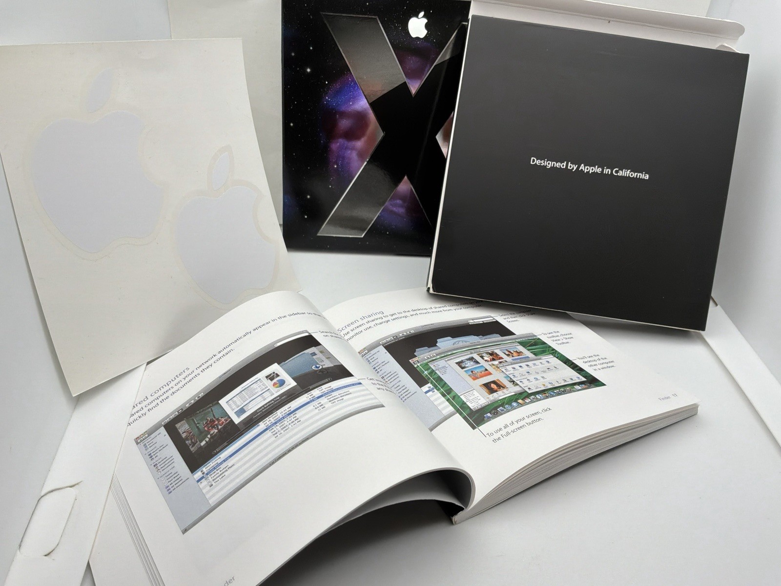 Apple Mac OS X Leopard v10.5.1 Retail Install DVD Original Box Manual Stickers