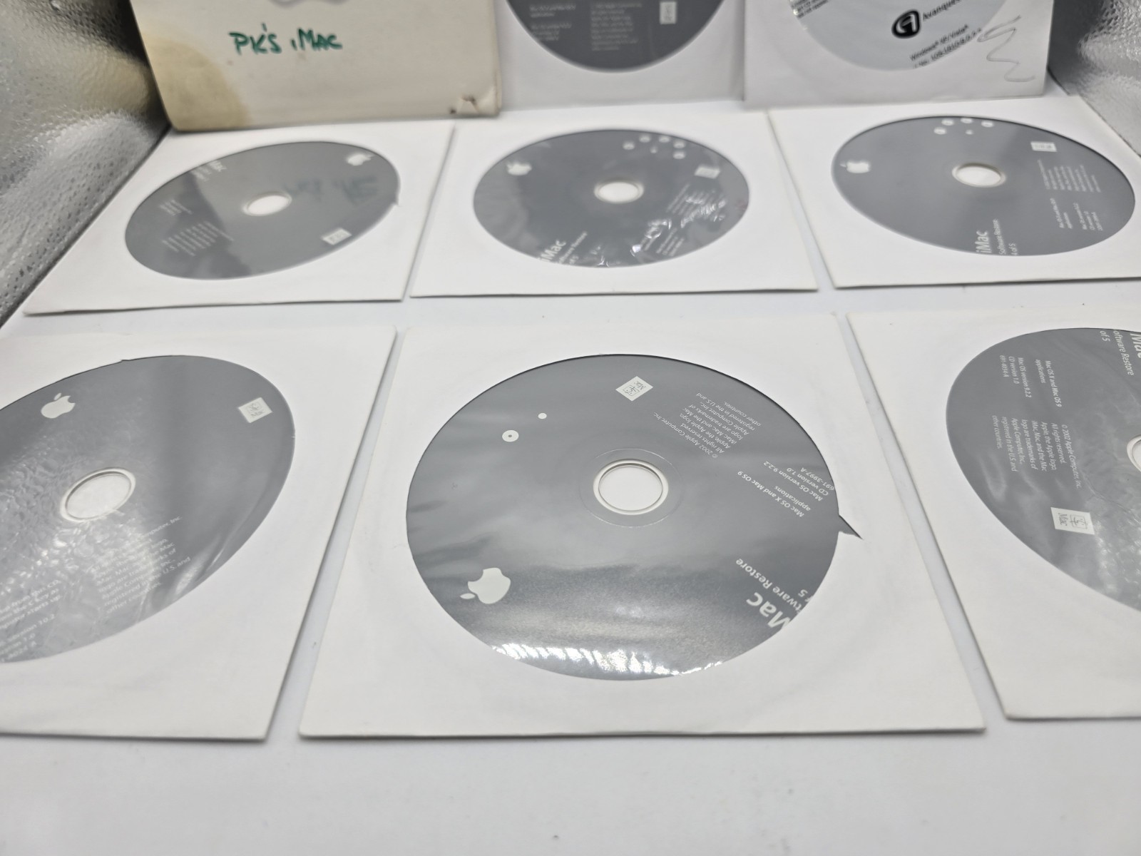 Vintage Apple iMac Software Restore Install CD Disc Lot Mac OS X 10.2 Jaguar…