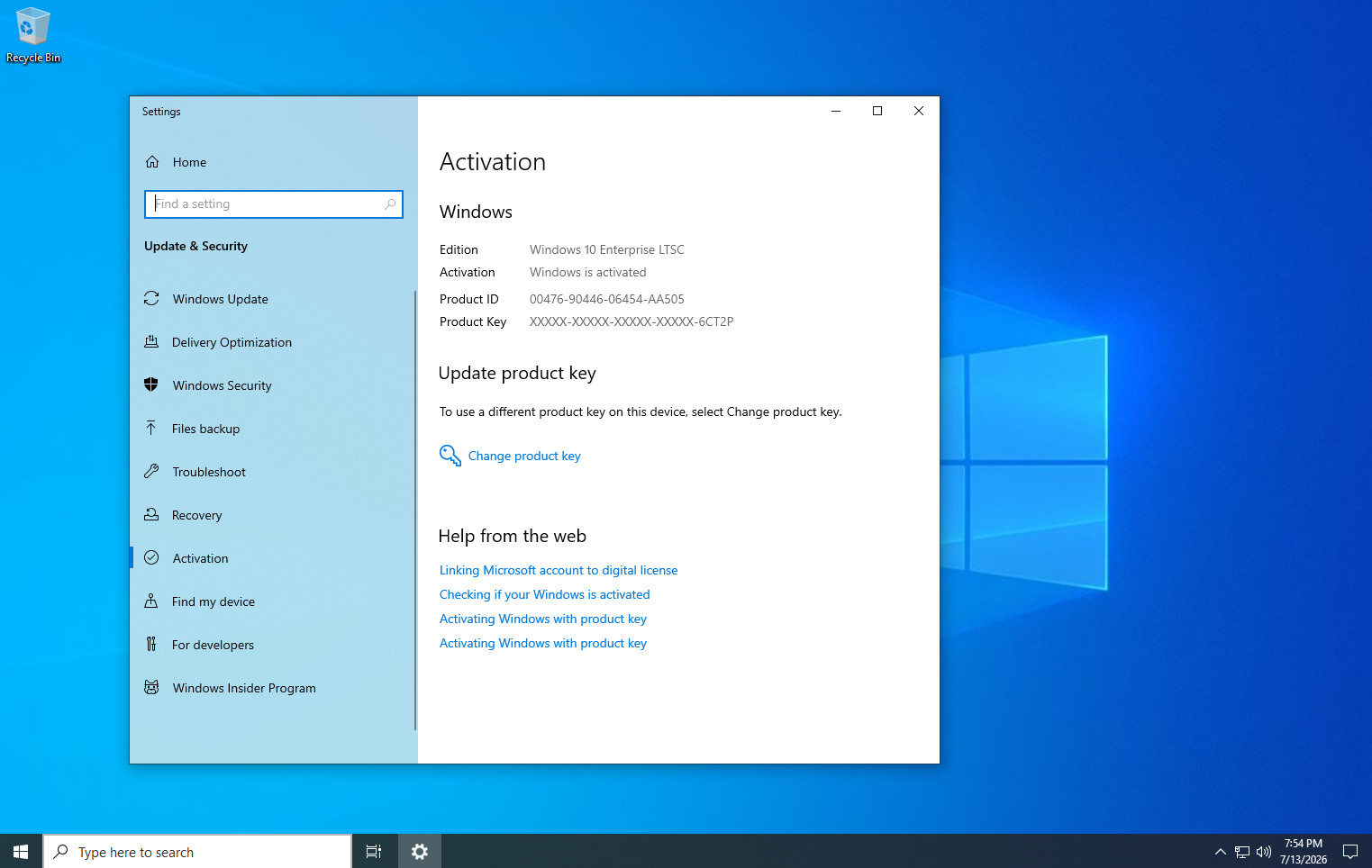 Windows 10 Enterprise LTSC 2021 Valid Microsoft Key – Single on USB Device
