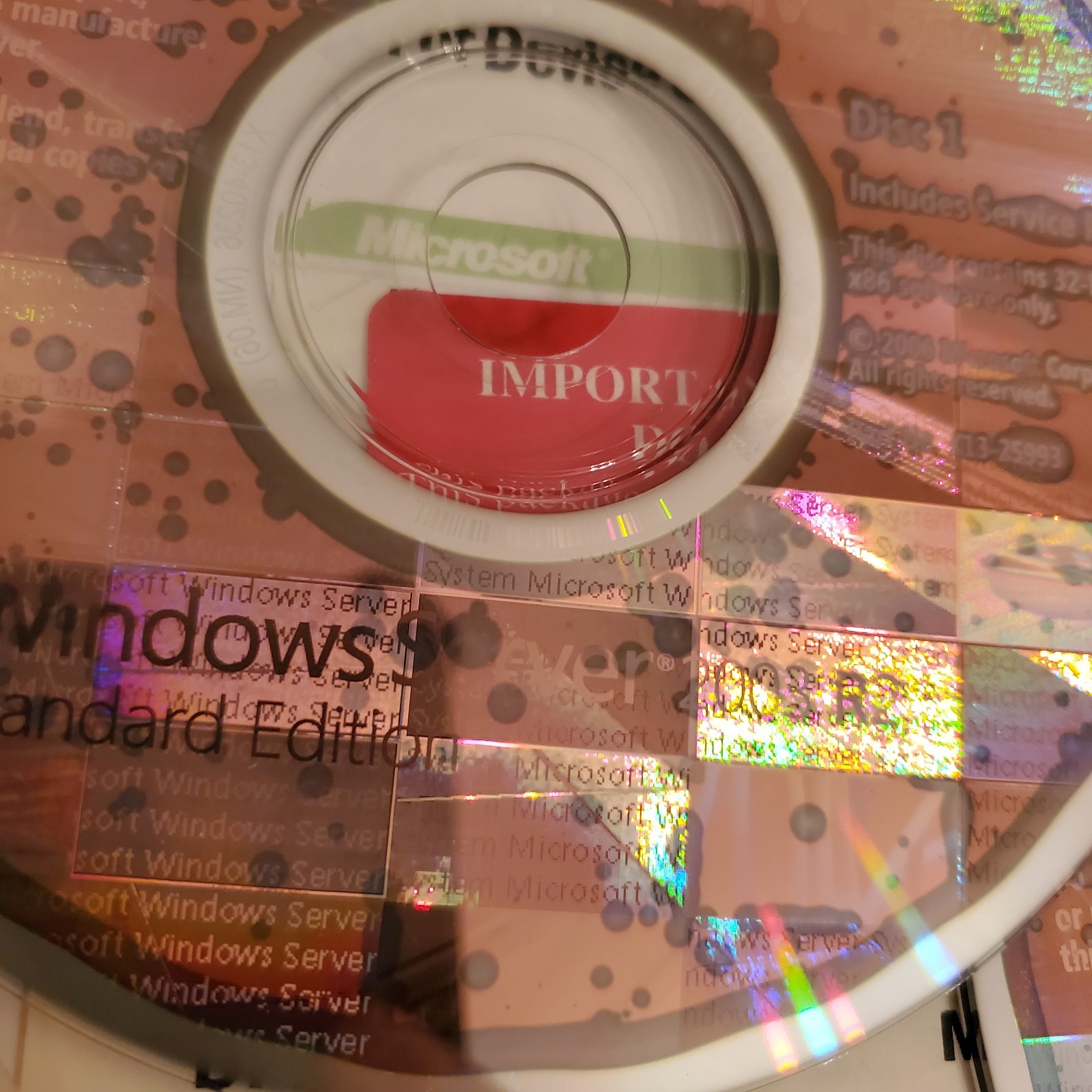 Microsoft Windows Server 2003 R2 OEM Software 2CD SET & Key & 5 CLIENT LICENSE