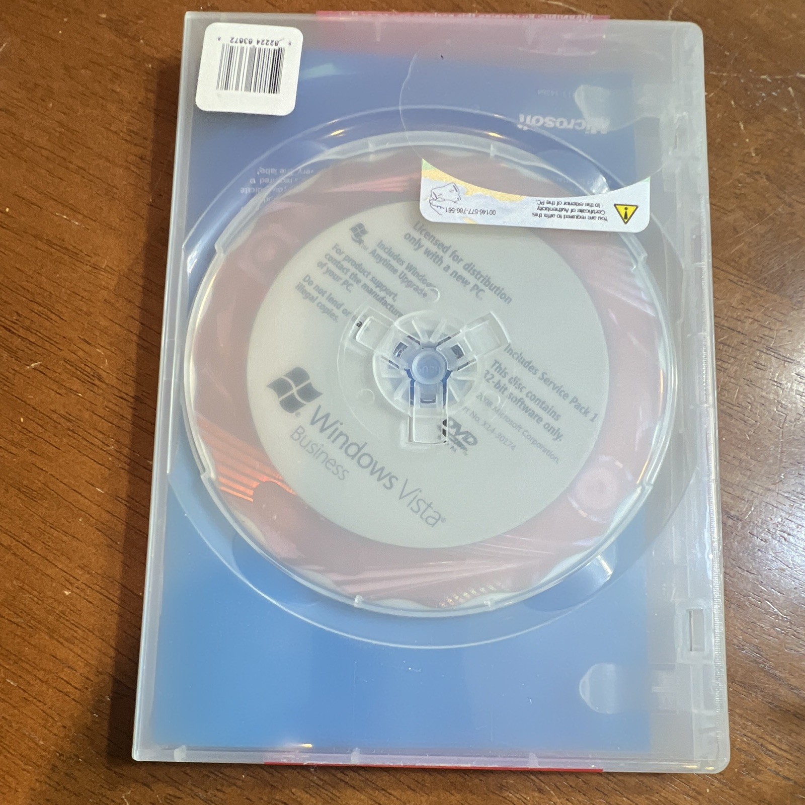 Microsoft Windows Vista Business OEM System Builder DVD English Sealed 32-bit
