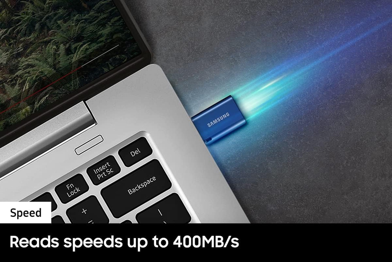 SAMSUNG Type-C™ USB Flash Drive, 64GB, Transfers 4GB Files in 15 Secs w/Up