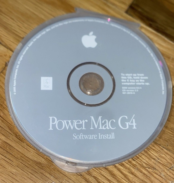 Macintosh Power Mac G4 Disc OS Software Install CD 2.3 9.0.4 691-2818-A