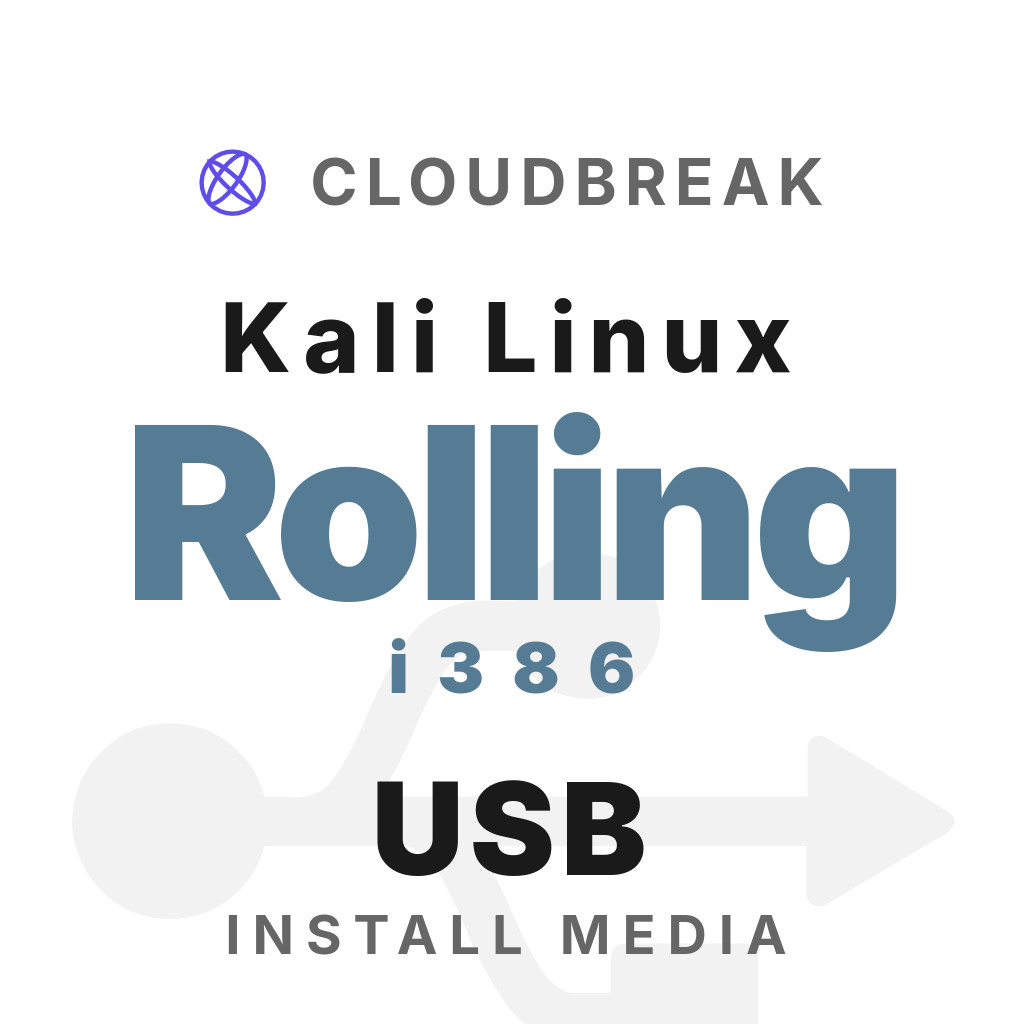 Kali Linux Rolling i386 Bootable/Live Install USB NEW