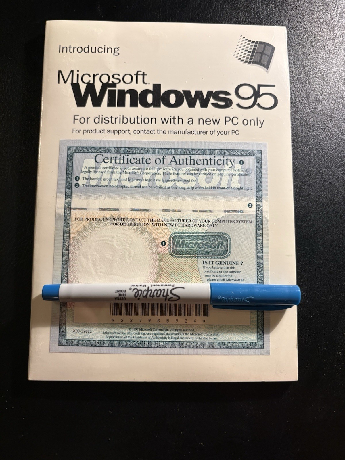Microsoft Windows 95 OEM Sealed Companion CD USB Support COA AOL 1997