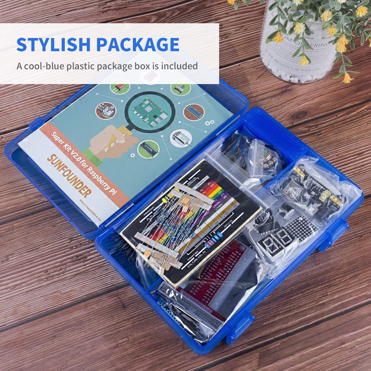 SunFounder Starter Kit Project Super Kit for for Raspberry Pi 4 RPi 400 4B 3B…