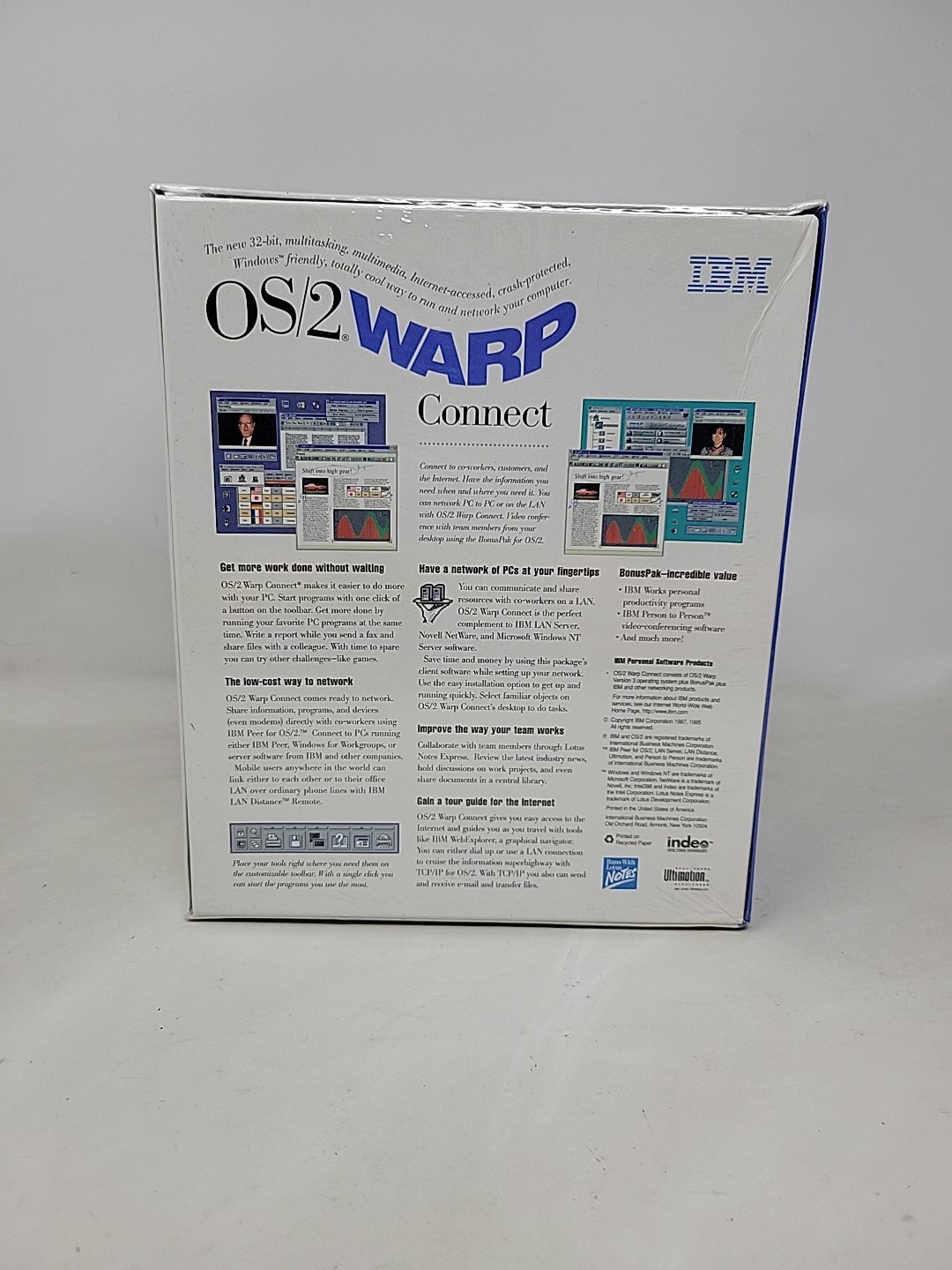 *NEW SEALED* IBM OS/2 Warp Connect Version 3 CD-Rom Vintage Computer Software