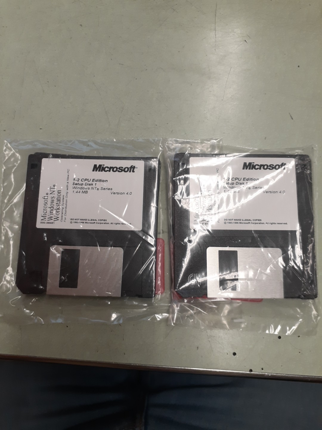 LOT OF 2 Microsoft Windows NT 4.0 Workstation SETUP DISK 1, 2 & 3 SEALED