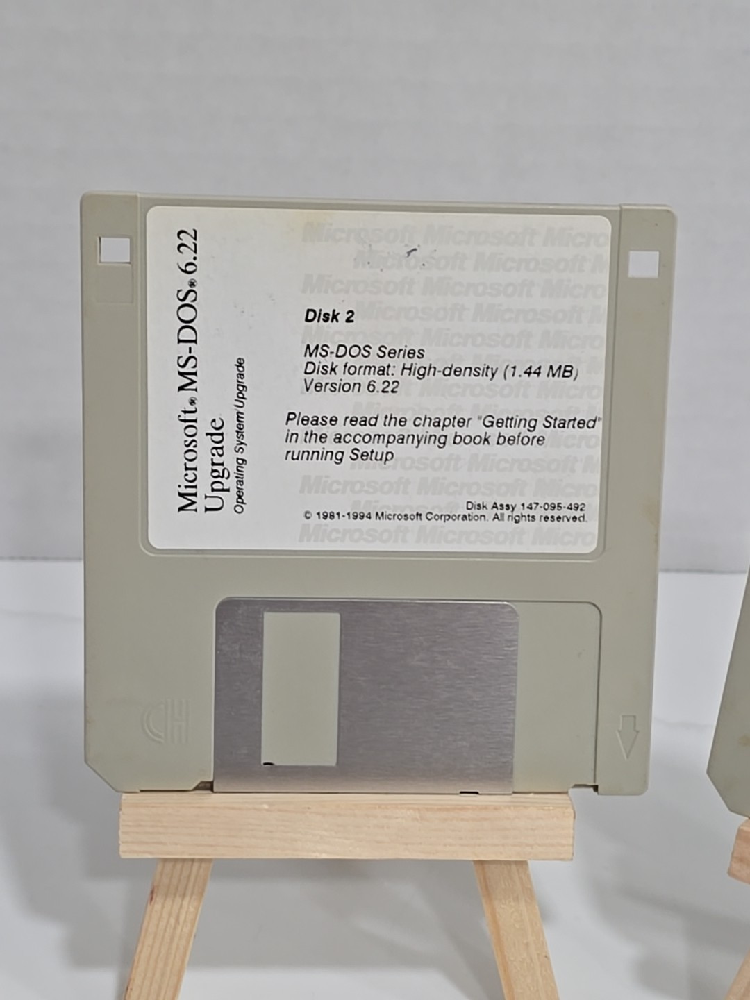 Microsoft MS-DOS 6.22 – Installer Floppy Disks – 3.5″ 1.44MB – Discs 1,2,3 Only