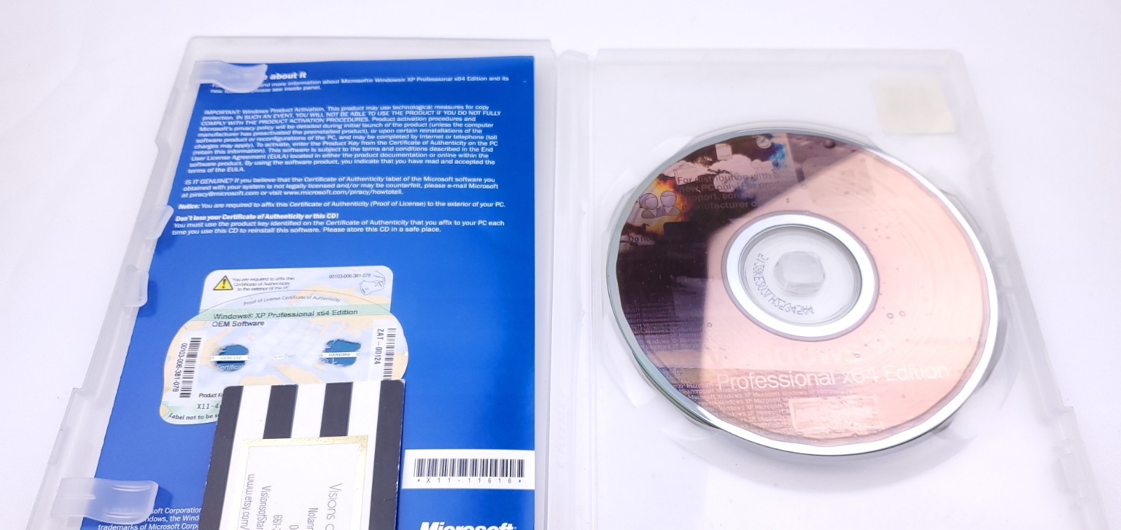 Microsoft Windows xp Professional x64 Edition OEM Software w/ Product Key Full