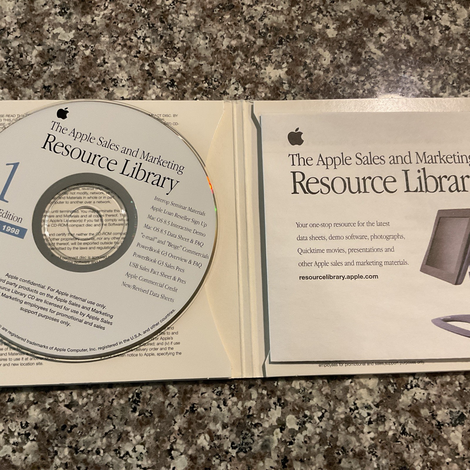 The Apple Sales and Marketing Resource Library Internal Edition Nov. 1998