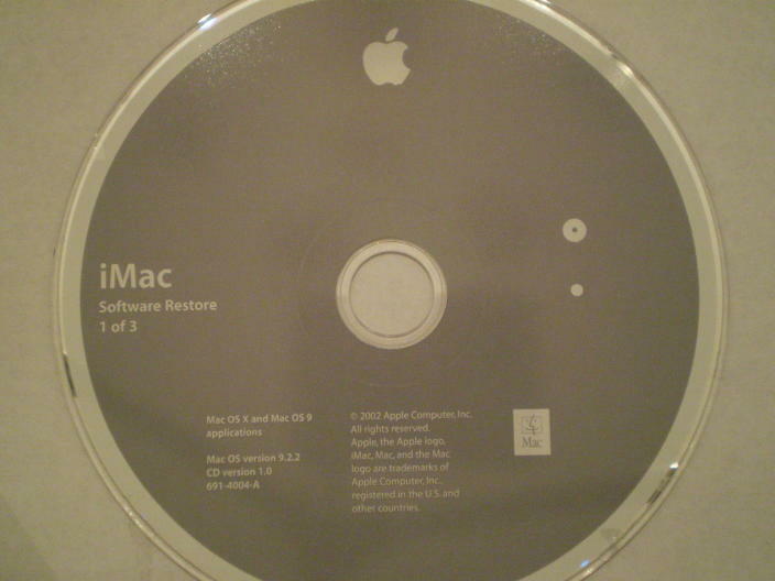 Apple Macintosh iMac (2002) Software Media Pack 603-1732 – 6 CD’s