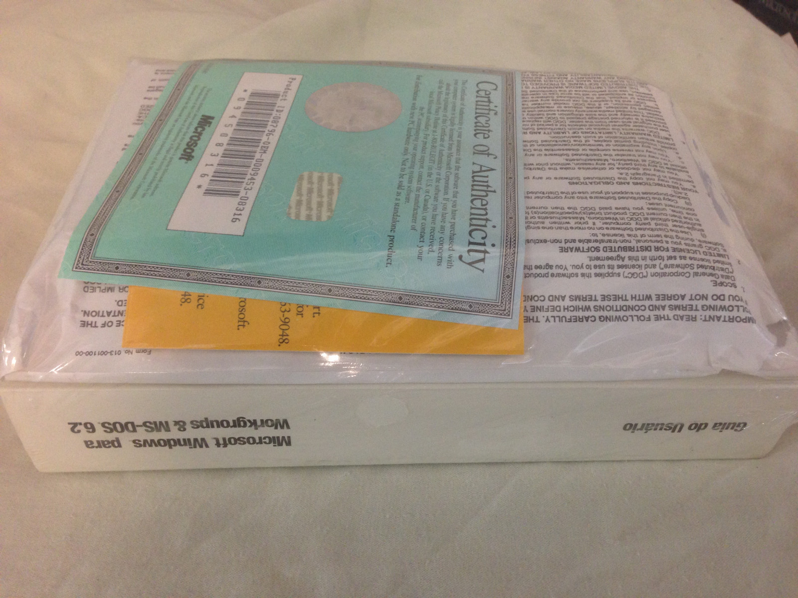 Portuguese Microsoft Windows for Workgroups 3.11 & MS-DOS 6.21 Diskettes Manual