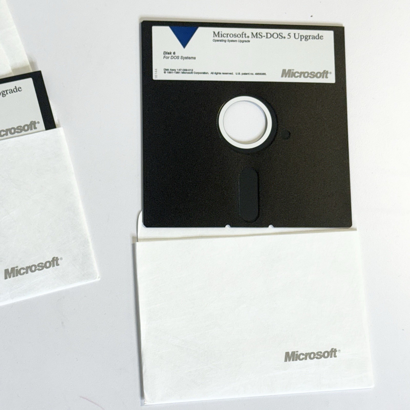 Microsoft MS-DOS 5 Operating System Upgrade 5.25″ Disks & Manuals Vintage 1991
