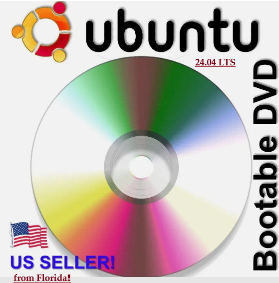 Ubuntu 24.10 Latest Release Live/Installation DVD – 64-Bit Linux OS – SALE