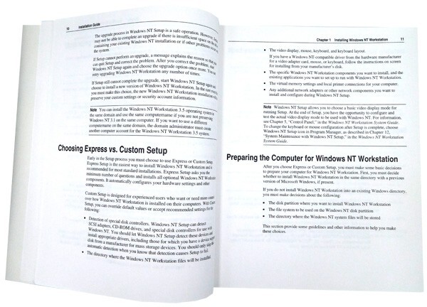 Microsoft Windows NT Workstation 3.5 Installation Guide