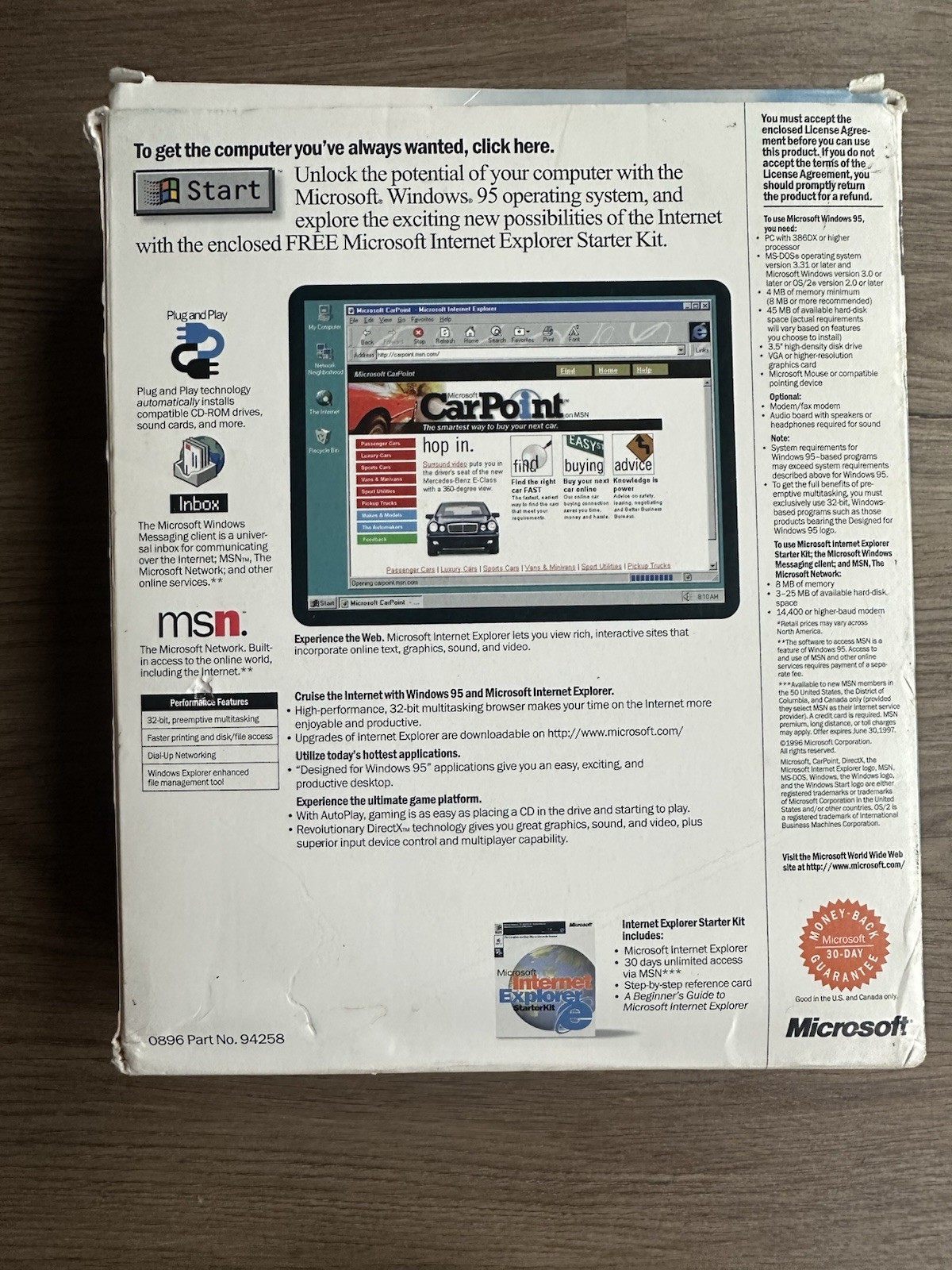 Windows 95 Upgrade version for Windows MS-DOS RARE
