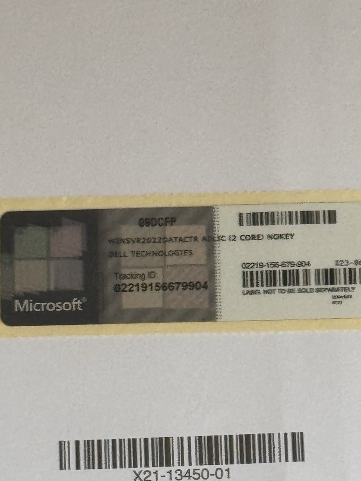 Windows Server 2022 Data Center Additional 2 Core License Inc VAT Invoice