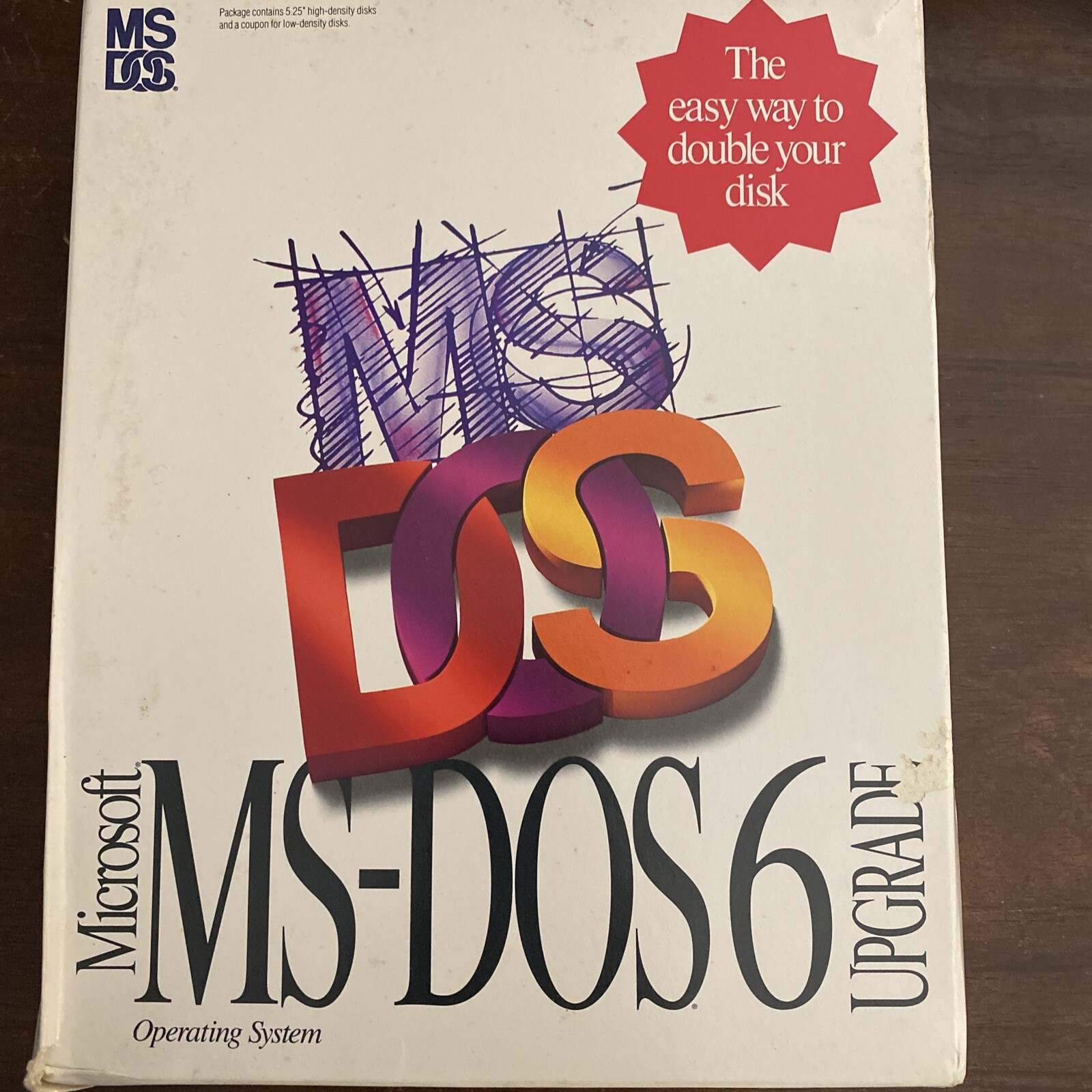 Microsoft MS DOS 6 Upgrade 5.25 Floppy Disc Operating System – Good Condition