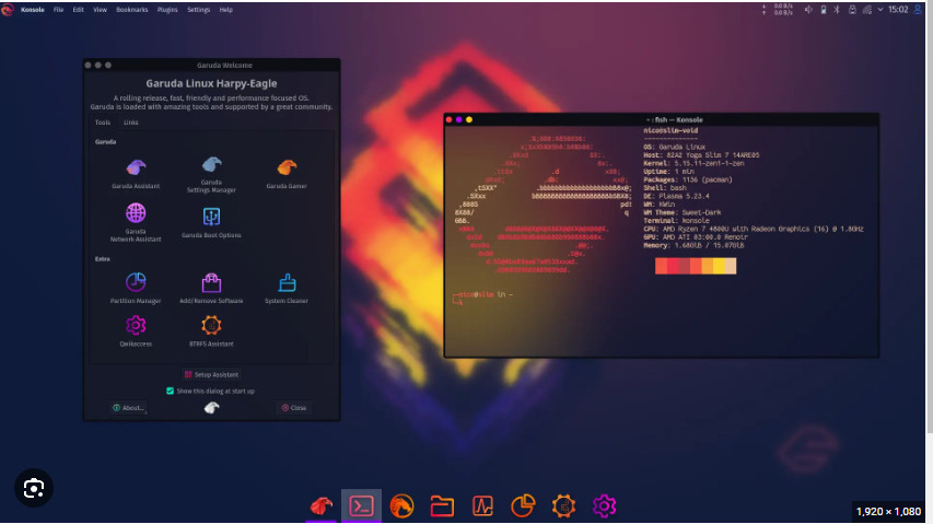 Garuda Linux Hyprland 2026.03.09  Live  Installer  DVD SHA256 Verifyed Fast Ship