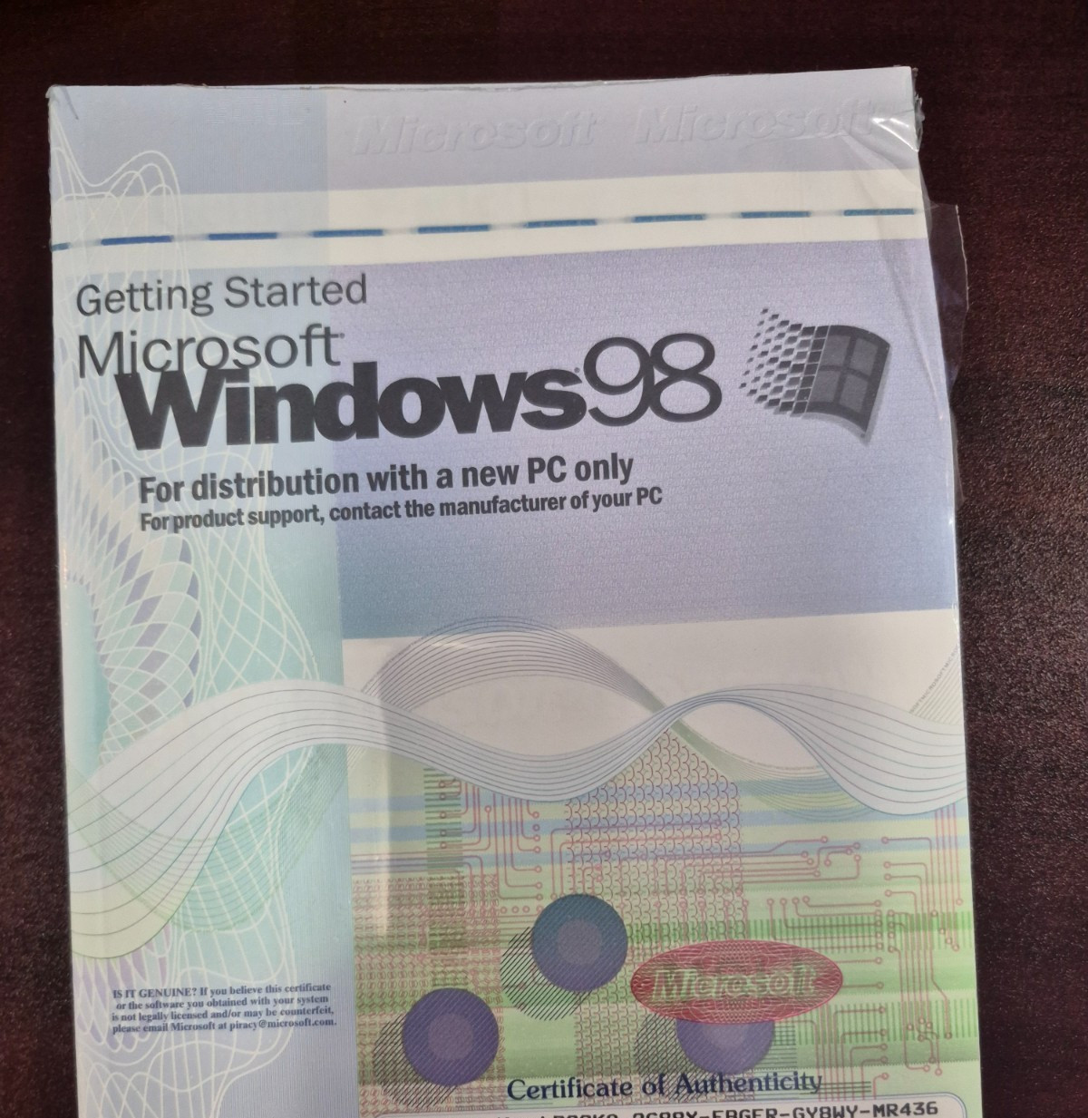 Microsoft Windows 98 English OS New & Sealed
