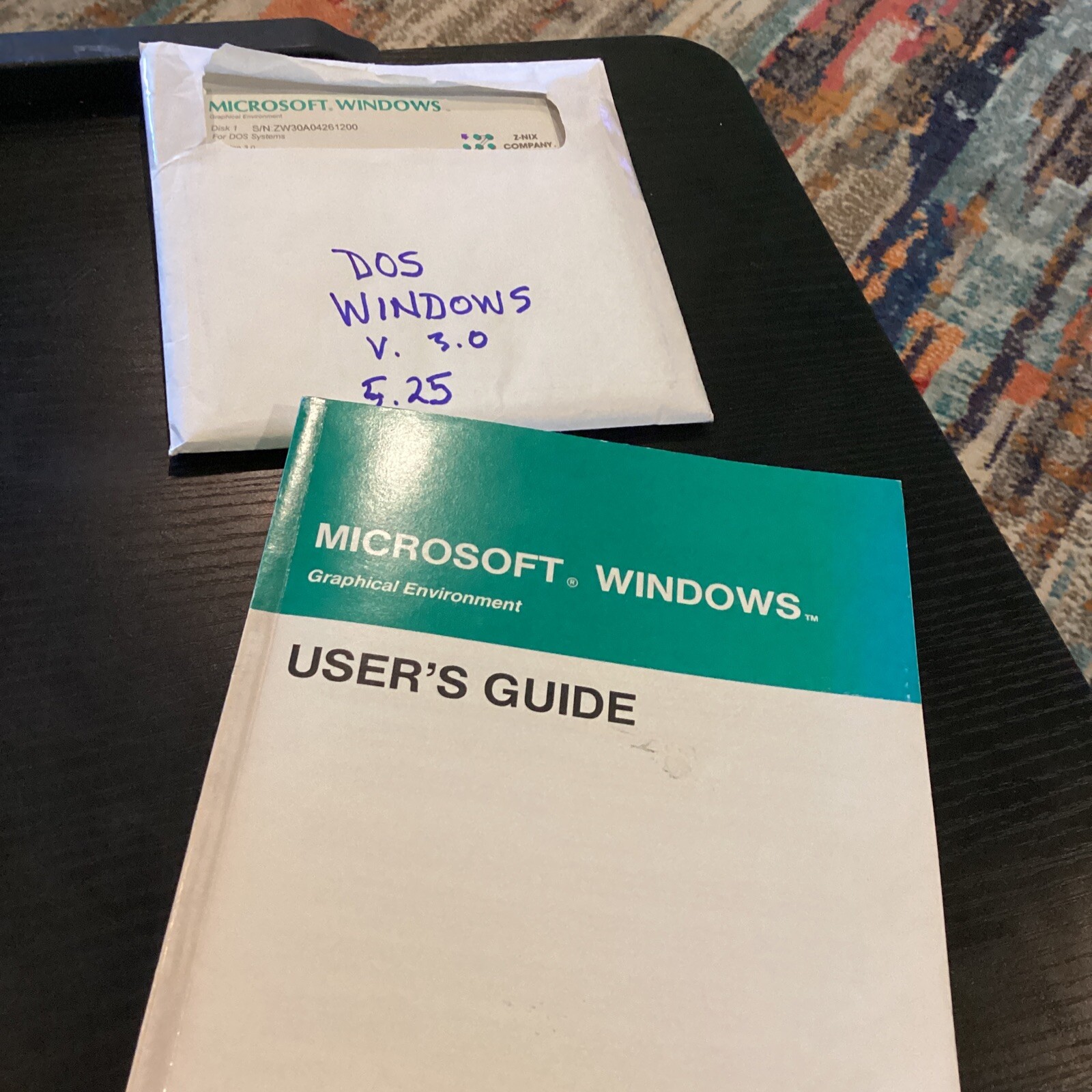 Lot of (5) Microsoft Windows for DOS Systems Version 3.0 5.25″ Floppy Disks