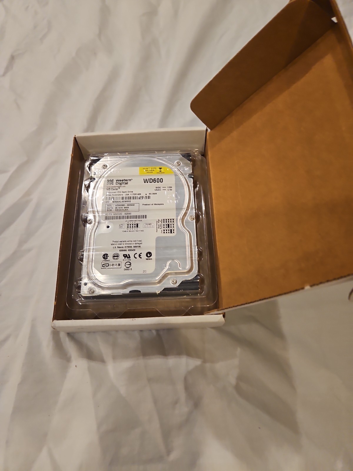 WD Caviar WD600 60GB E-IDE HDD w/ Ubuntu 18.04.6 LTS 32bit OS Bootable