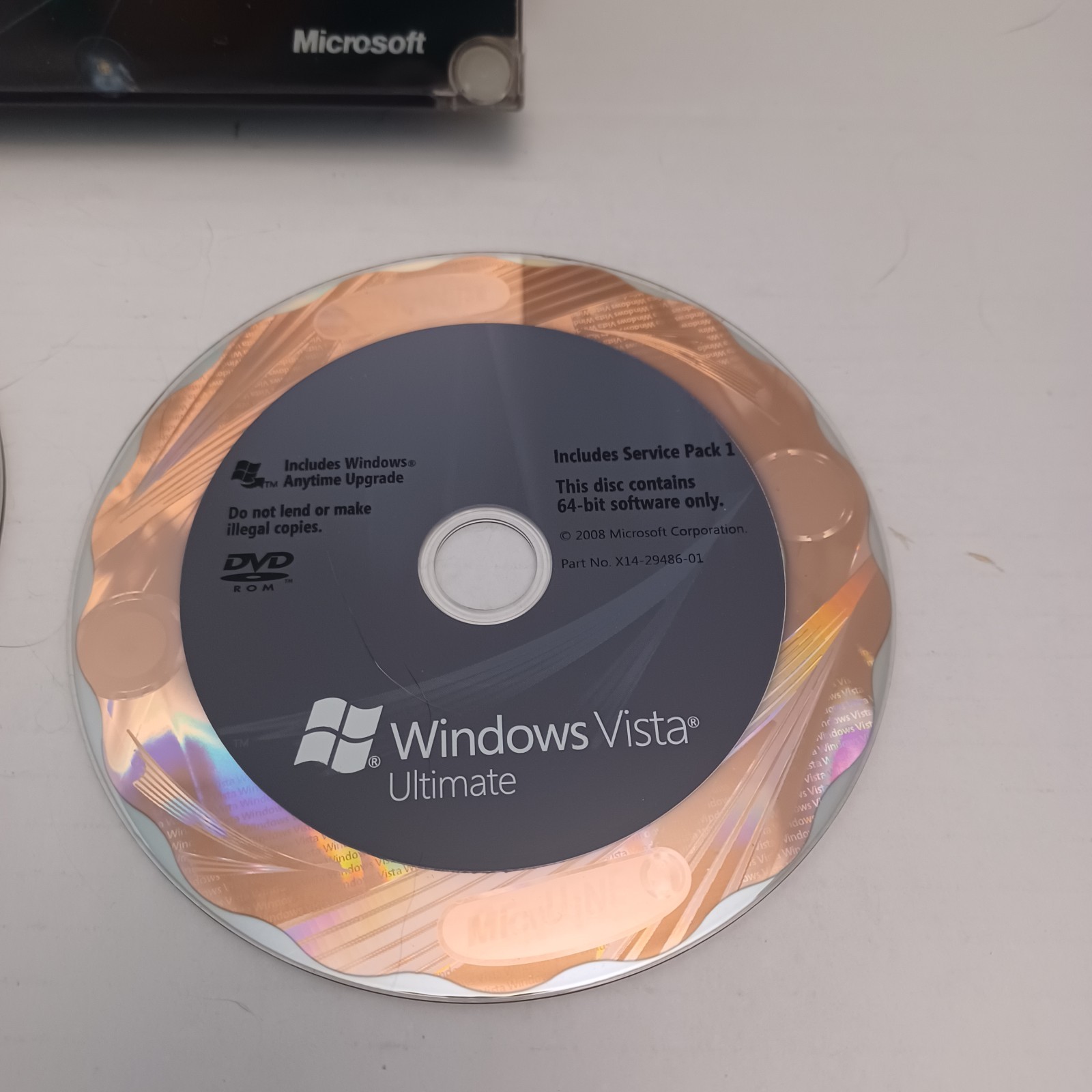 Microsoft Windows Vista Ultimate Includes Service Pack 1 – 32 bit & 64 bit DVD’s