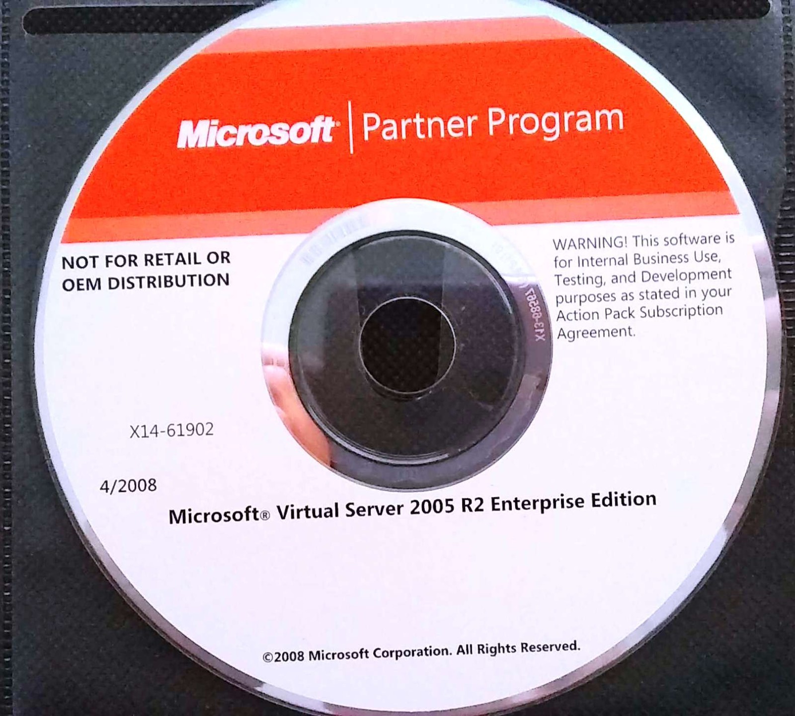 Microsoft Virtual Server 2005 R2 Enterprise Edition w/ Product Key & License