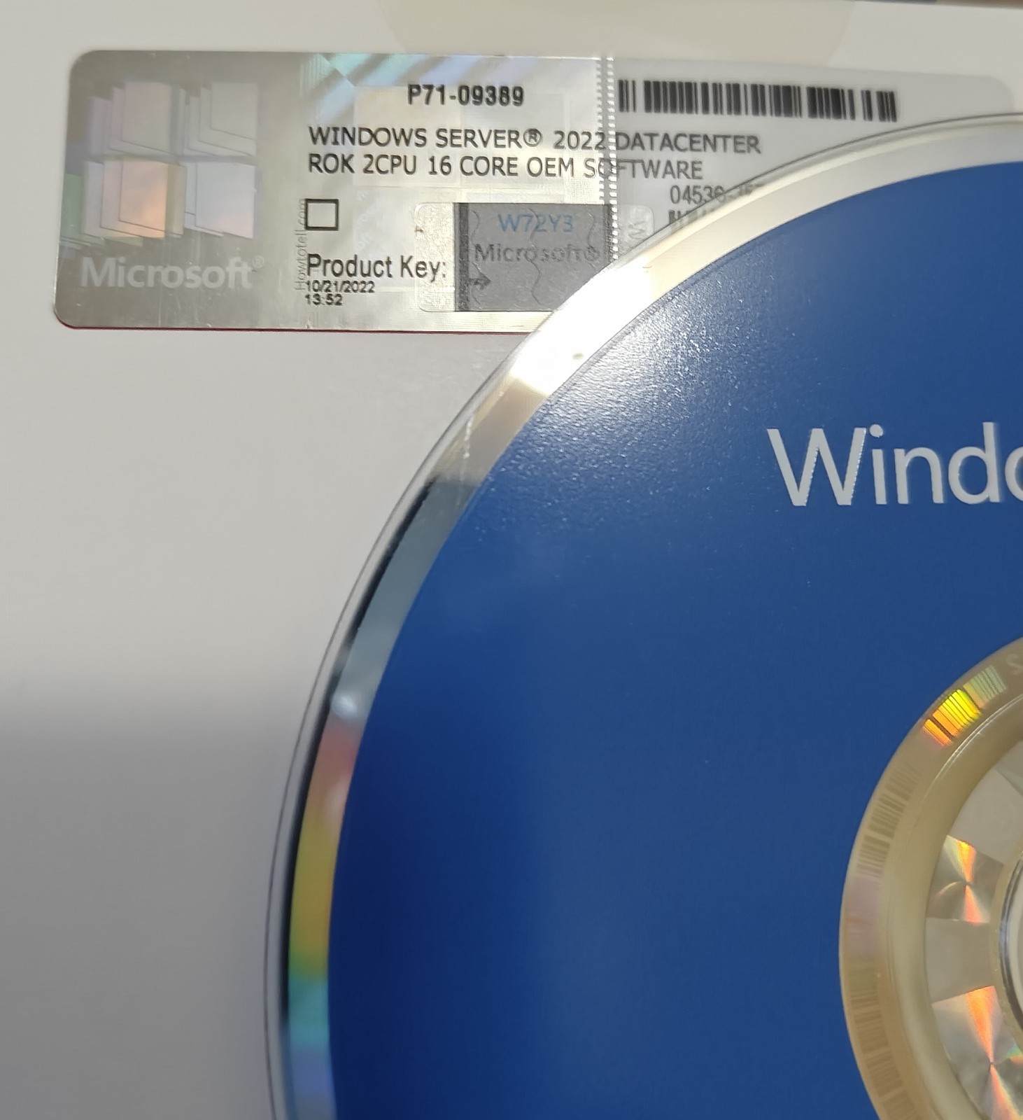 Windows Server 2022 Datacenter Edition – 16 Core License w/ 50 Reg & RDS CALs