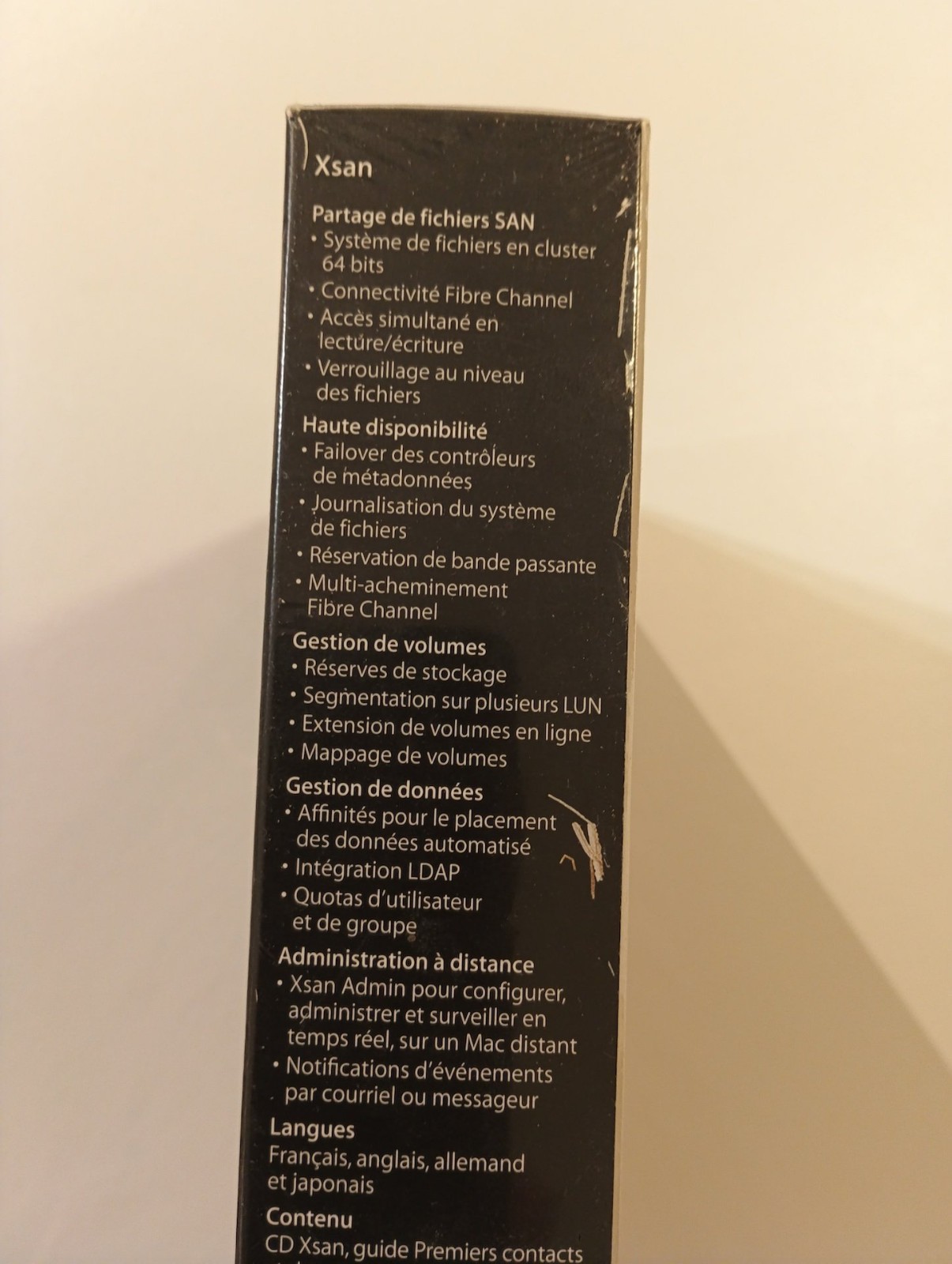Apple XSAN Retail M9634F/A French German Japanese English NEW SEALED