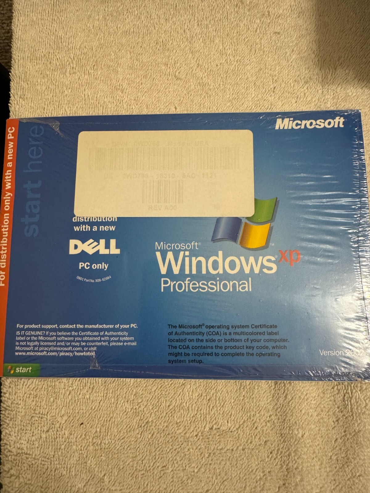 Dell Reinstallation CD Microsoft Windows XP Pro SP2 – NO PRODUCT KEY!!