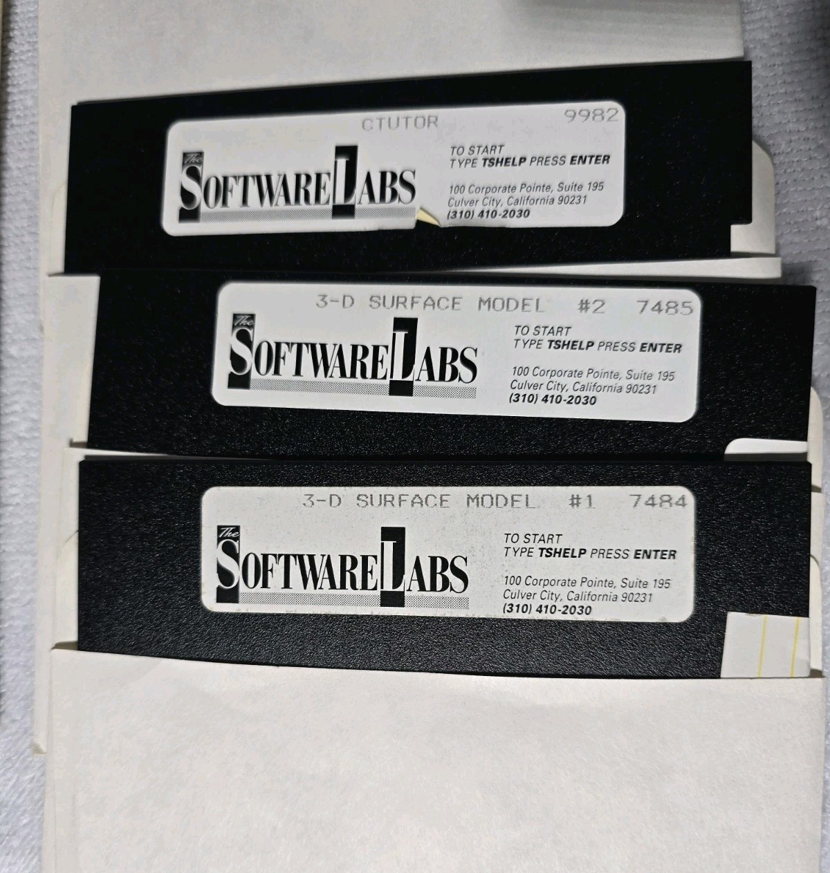Software Labs LOT 19 PC 5.25″ Disks Floppy Jill Jungle Wolfenstein Neverlock 3-D