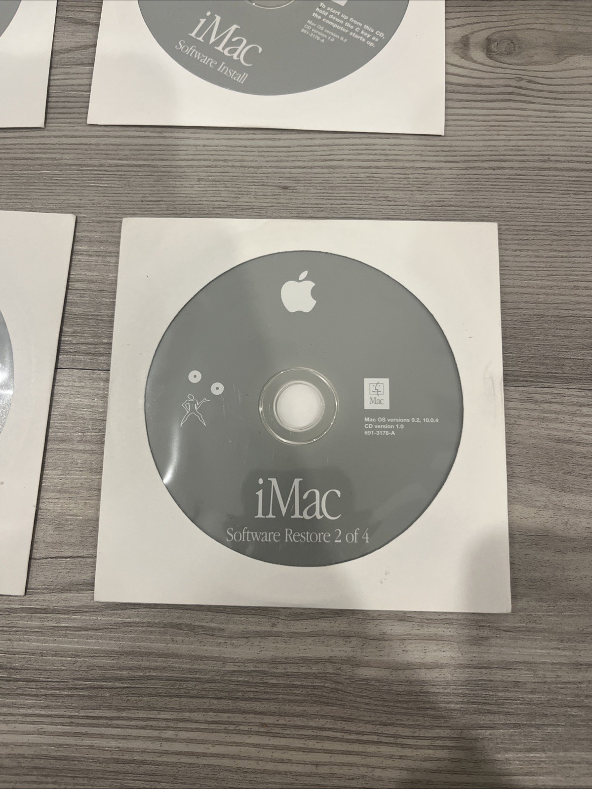 Apple Software Lot of 8 CDs OS 9.2 10.0.4 Install Restore iMac Discs