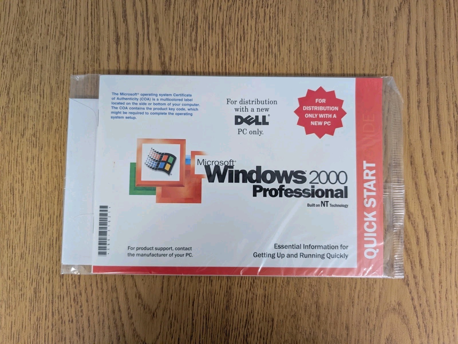 Dell Microsoft Windows 2000 Professional Reinstallation CD W2K+SP1 in Packaging