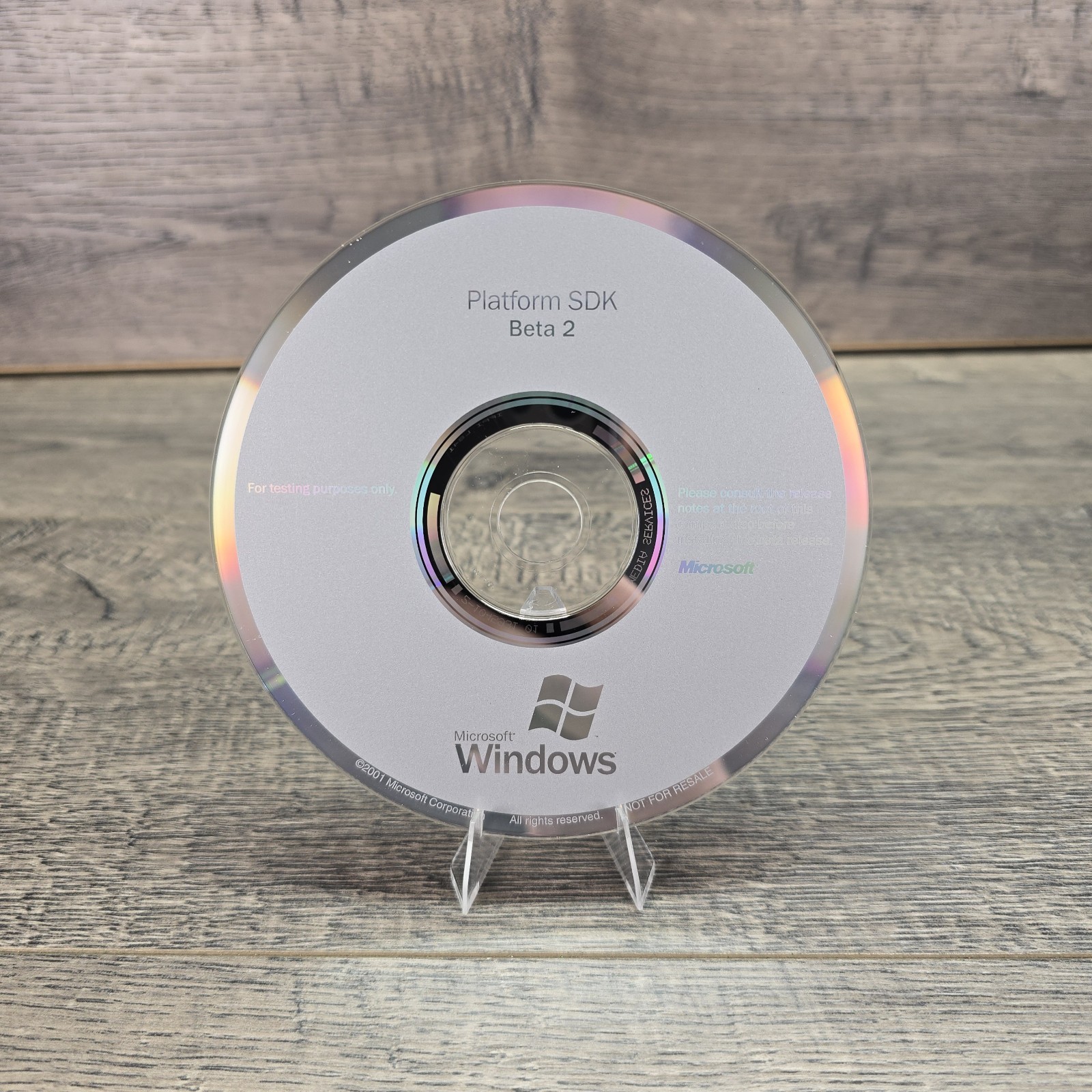 2001 Windows Platform SDK Beta 2 CD Disc – Excellent Condition
