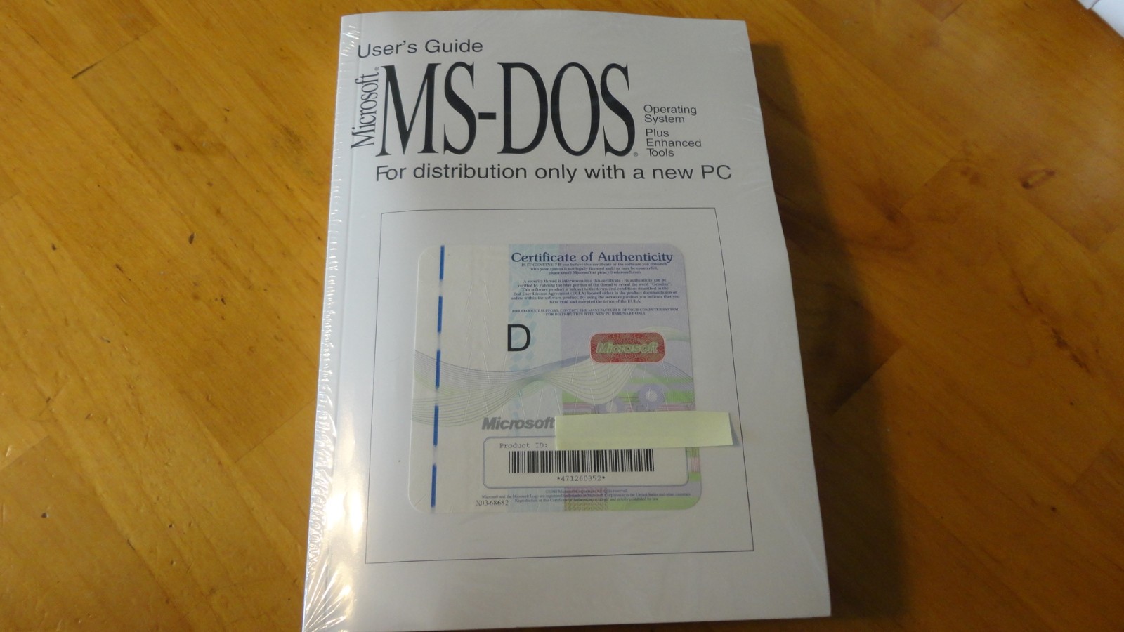 Genuine: Microsoft MS-DOS 6.22 Full Version with 3.5 disks & COA New Sealed!