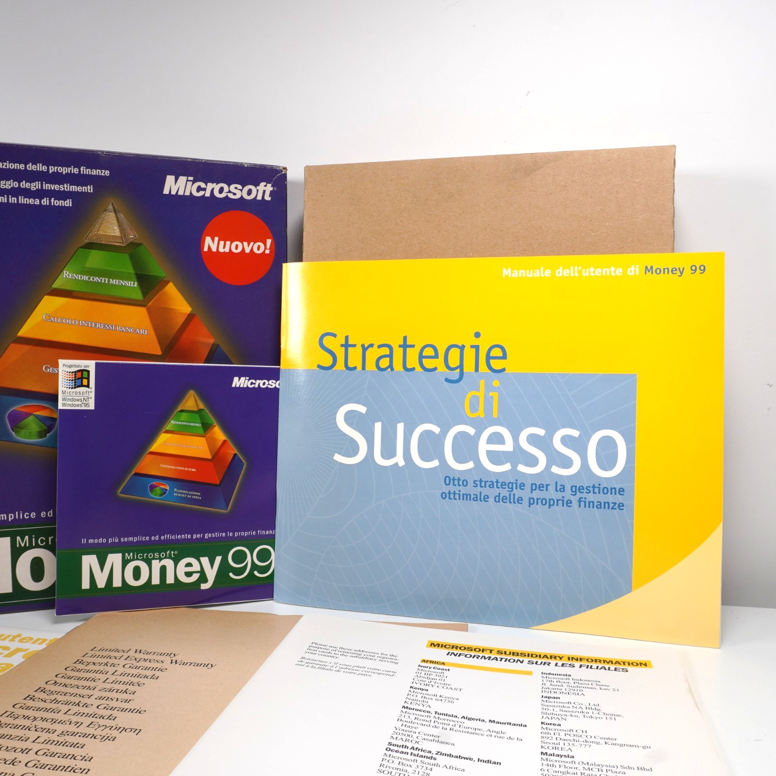 Microsoft Money 99 Windows CD-ROM – For Windows 95 / NT – Complete Box