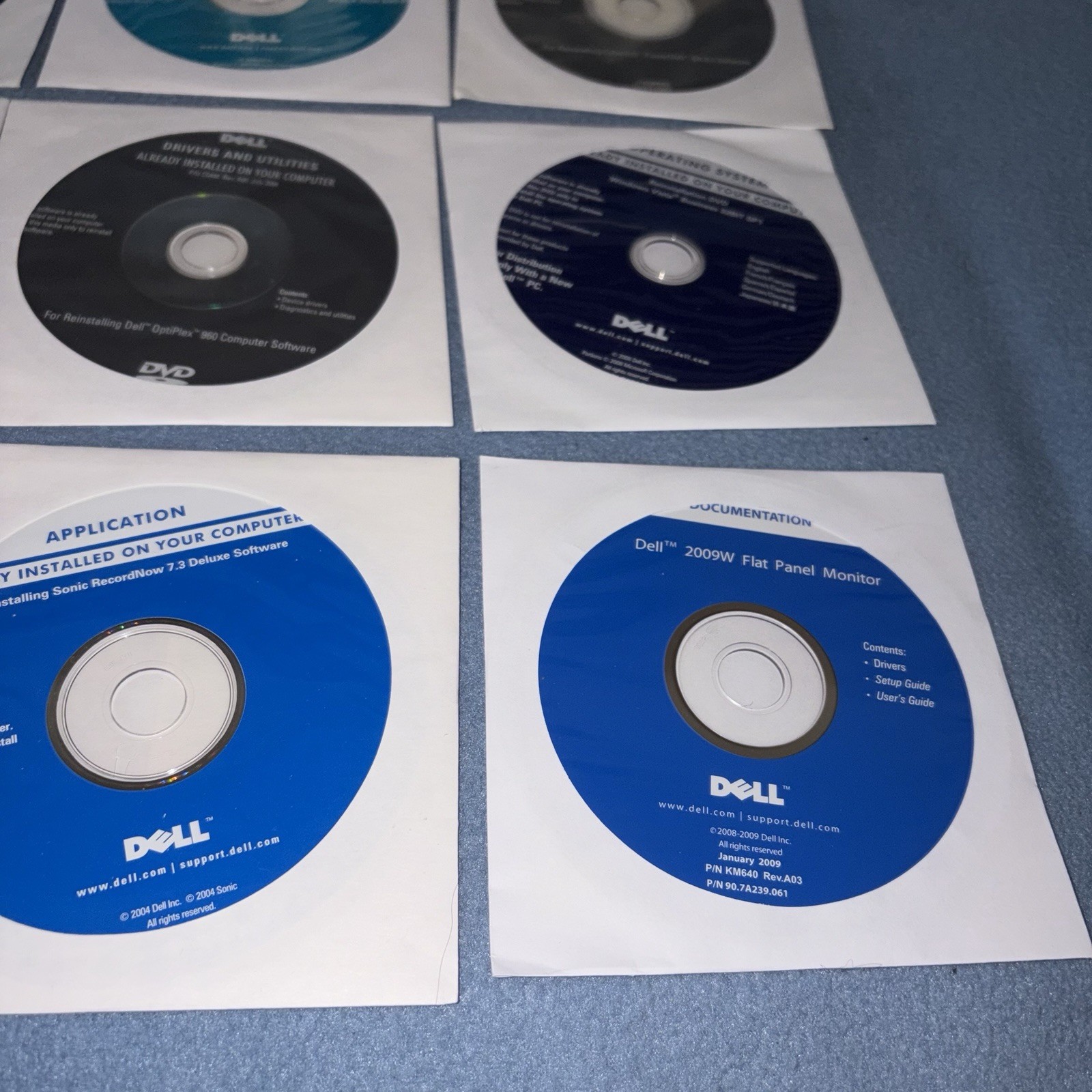 NEW 2002 Dell Reinstallation CD Windows XP Professional Installation Discs Lot