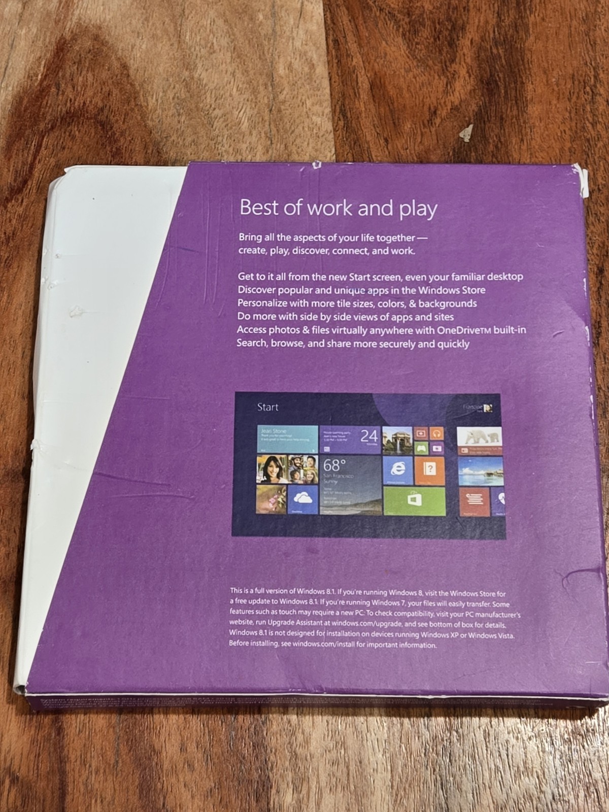 Microsoft Windows 8.1 Full Version 32/64-Bit English DVD No Key