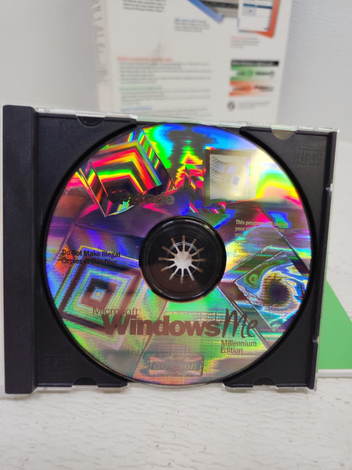 Microsoft Windows Millennium ME UPGRADE 2000 Rare Win CD in BOX with Product Key
