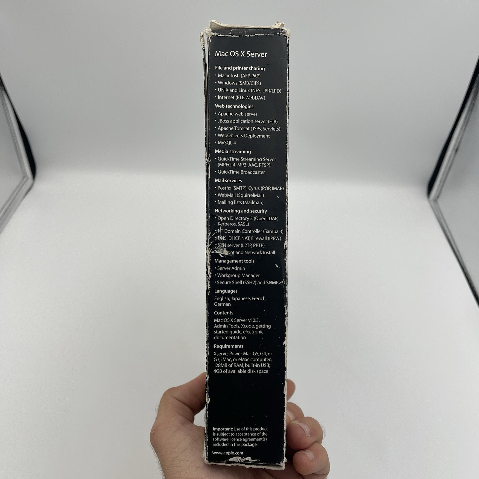 Apple Mac OS X 10.3 Panther Retail Package M9227LL/A Tools OEM