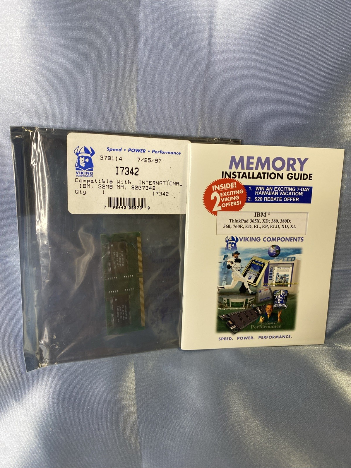 Unused VIKING MEMORY 32MB for IBM ThinkPad 32G7342 OS/2