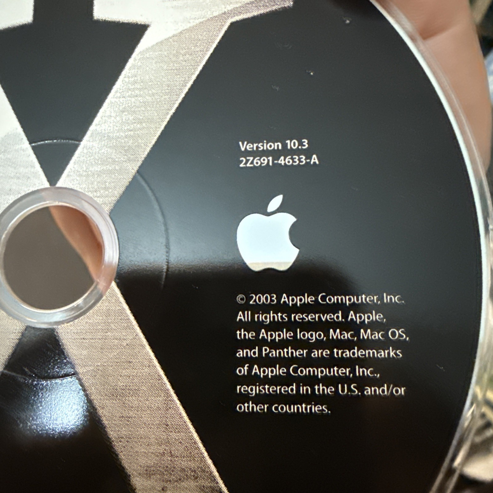 Vintage Apple OS X Panther 10.3 Install Disc 1 Upgrade Disc