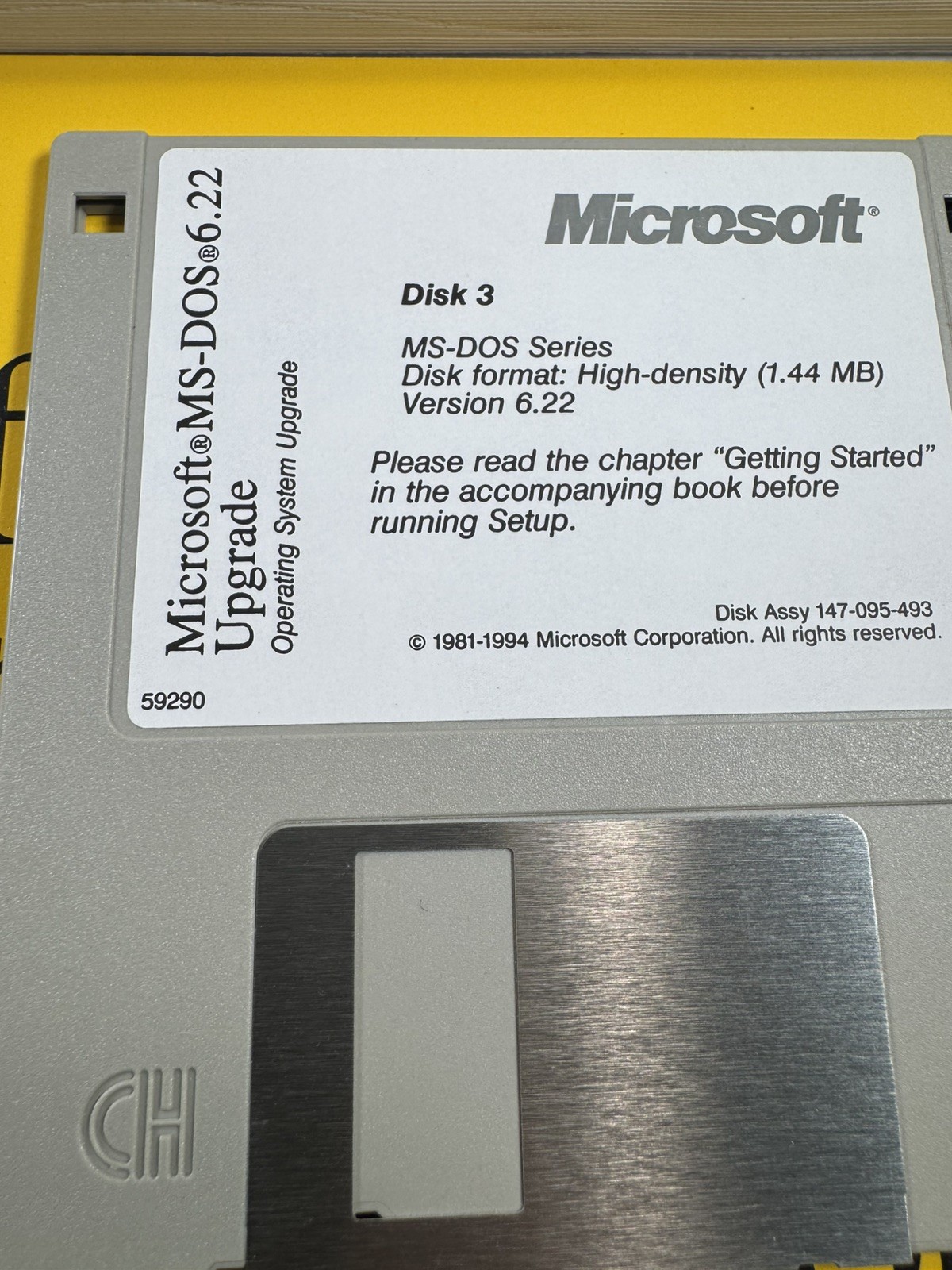 Microsoft MS-DOS 6.22 Upgrade (1994) 3.5” Disks + Manuals – Open Box